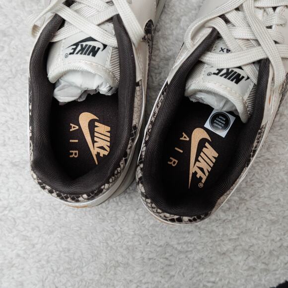 Nike Air Max 1 Snakeskin Light Orewood Brown Sneakers Womens Size 10 HF5338-100 - Picture 9 of 16